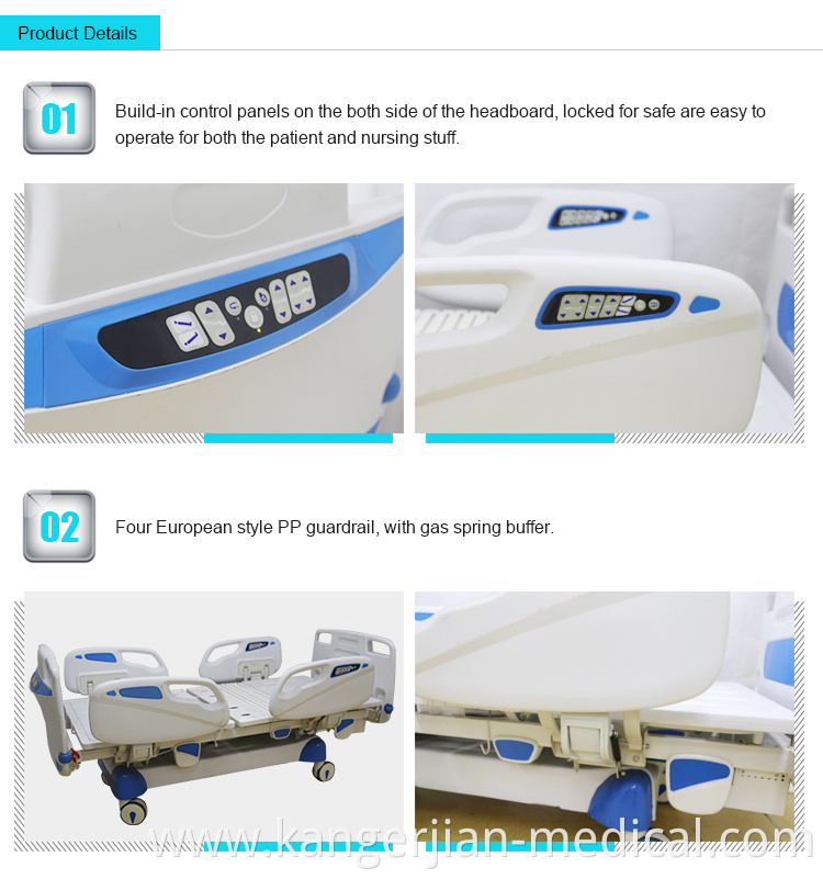 High quality Medical hospital equipment 5 function medical bed prices